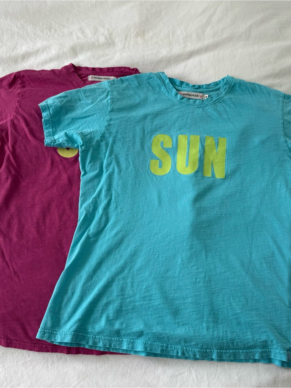 SUN Graphic Tee - Turquoise and Pink